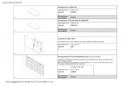 loop von Rudolf - Schrankbett mit Schiebetüren-Aufsatz weiß - Eiche Artisan