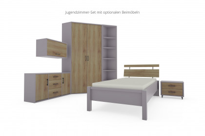 Achat von Priess - Jugendzimmermöbel-Set 3-teilig in Hellgrau/ Artisan-Eiche