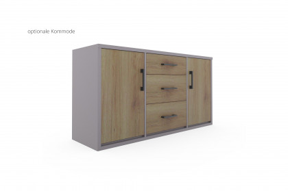 Achat von Priess - Jugendzimmermöbel-Set 3-teilig in Hellgrau/ Artisan-Eiche