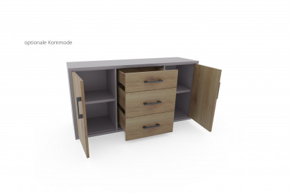 Achat von Priess - Jugendzimmermöbel-Set 3-teilig in Hellgrau/ Artisan-Eiche