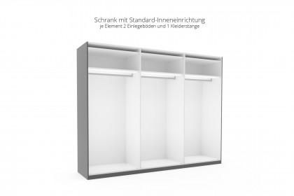 Multiline von SCHÖNER WOHNEN - Schlafzimmer-Einrichtung Lack basalt mit Quadrateinsätzen