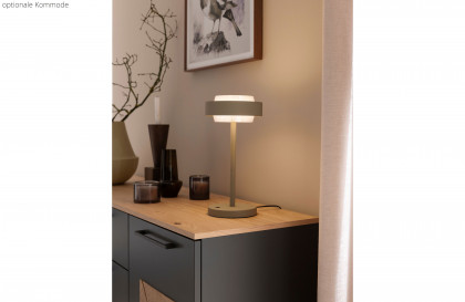 Multiline von SCHÖNER WOHNEN - Schlafzimmer-Einrichtung Lack basalt mit Quadrateinsätzen