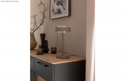 Multiline von SCHÖNER WOHNEN - Schlafzimmer-Einrichtung Lack basalt mit Quadrateinsätzen