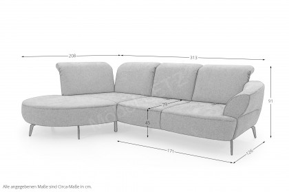 Dance von Sit & More - Polstergarnitur links agave