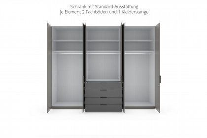 Parma von Wiemann - Funktionsschrank mit Glasfront havanna