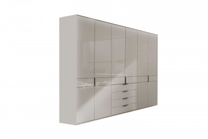 Parma von Wiemann - Kleiderschrank mit Schubladen Champagner-Glas