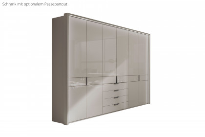 Parma von Wiemann - Kleiderschrank mit Schubladen Champagner-Glas