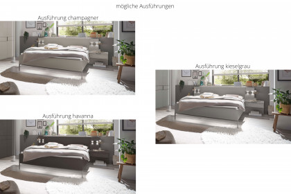 Parma von Wiemann - Bett mit Kufenfuß 160x200 cm havanna