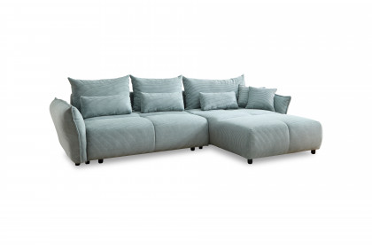 Amaro von Benformato - Ecksofa Ausführung rechts aqua