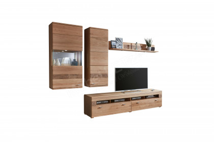 Miro-living von IDEAL Möbel - Wohnwand 21 Eiche mit Hirnholz
