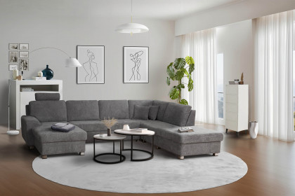 Plaza von Matex - XXL-Sofa rechts dunkelgrau