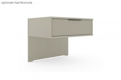 Parma von Wiemann - Doppelbett kieselgrau 180x200 cm