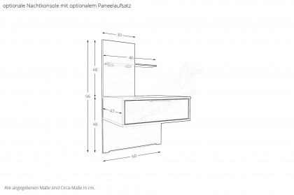Parma von Wiemann - Doppelbett kieselgrau 180x200 cm