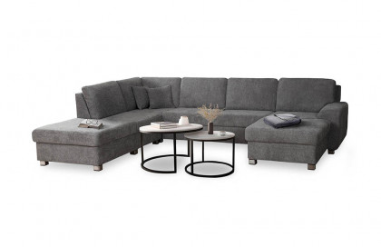 Plaza von Grant Factory - XXL-Sofa links dunkelgrau