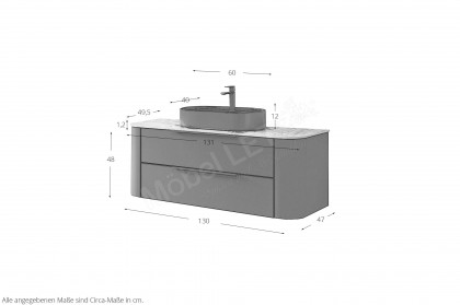 Veluna von puris - Badezimmer in Cosmos grey