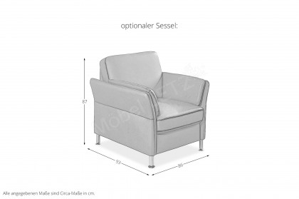 PN-EM18013 von Polinova - Wohnlandschaft Variante rechts stone