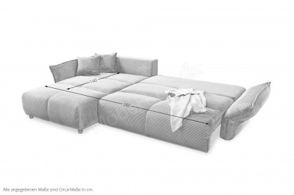 Amaro von Benformato - Eckcouch links petrol