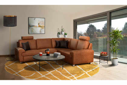 Plaza von Matex - Polsterecke Ausführung rechts braun