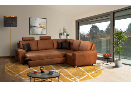 Plaza von Matex - Polsterecke Ausführung rechts braun