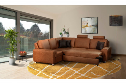 Plaza von Matex - Polsterecke Ausführung links braun