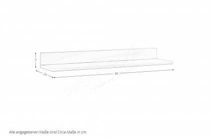 Cutie-Lea von YUNY by Paidi - Wandregal creme ca. 80 cm breit