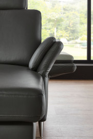 PN-EM18013 von Polinova - Ledergarnitur Ausführung links anthrazit