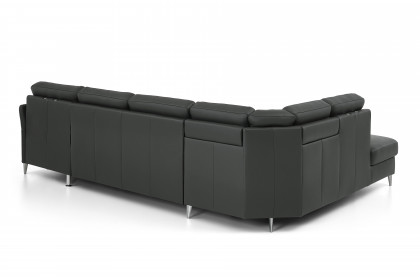 PN-EM18013 von Polinova - Ledergarnitur Ausführung links anthrazit