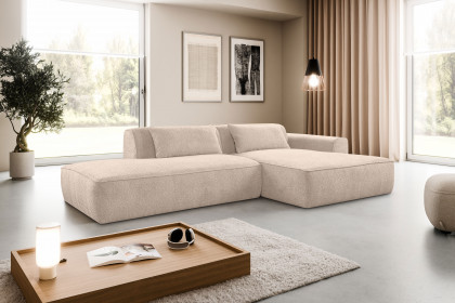 Billund von Exxpo - Ecksofa rechts sandshell