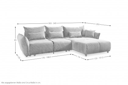 Amaro von Benformato - Eckcouch rechts petrol