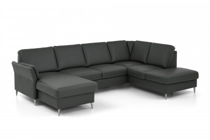PN-EM18013 von Polinova - Ledergarnitur Ausführung rechts anthrazit