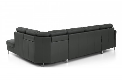 PN-EM18013 von Polinova - Ledergarnitur Ausführung rechts anthrazit