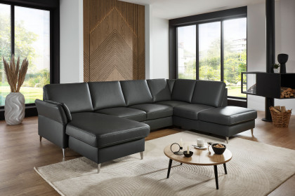PN-EM18013 von Polinova - Ledergarnitur Ausführung rechts anthrazit