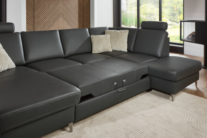 PN-EM18013 von Polinova - Ledergarnitur Ausführung rechts anthrazit