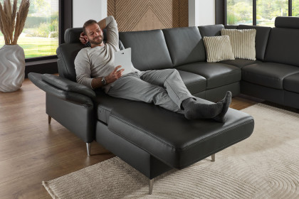 PN-EM18013 von Polinova - Ledergarnitur Ausführung rechts anthrazit