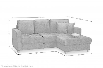 Split-LE23 von Matex - Polstersofa rechts hellgrau