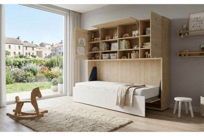 loop von Rudolf - Schrankklappbett quer mit Aufsatz ca. 40 cm tief