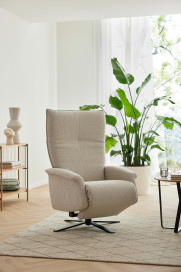 CL 500 von Erpo Polstermöbel - Ledersofa rechts taupe