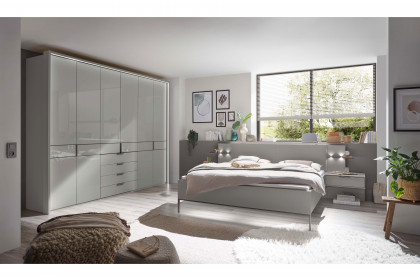 Parma von Wiemann - Funktionsschrank, Bett & Nachttische kieselgrau