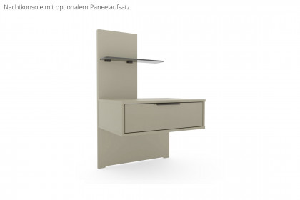 Parma von Wiemann - Funktionsschrank, Bett & Nachttische kieselgrau