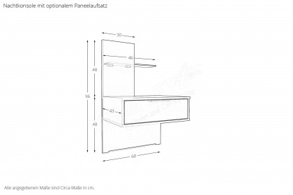 Parma von Wiemann - Funktionsschrank, Bett & Nachttische kieselgrau