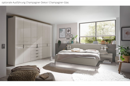 Parma von Wiemann - Funktionsschrank, Bett & Nachttische kieselgrau