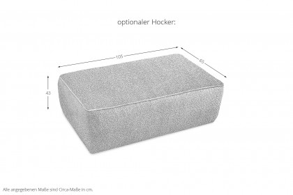 Billund von Exxpo - Ecksofa links pine