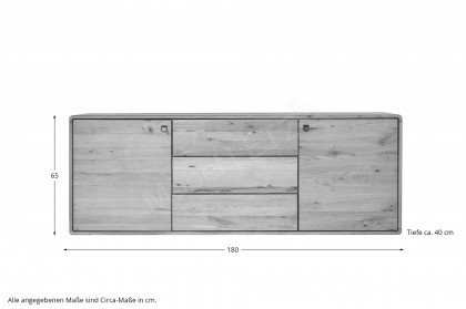 Cubenhavn von BODAHL MØBLER - Kommode Wildeiche geölt