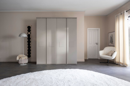 Multiline von SCHÖNER WOHNEN - 4-türiger Schrank Lack seidengrau