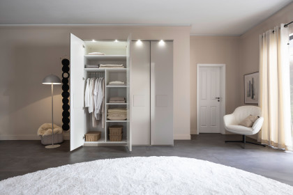 Multiline von SCHÖNER WOHNEN - 4-türiger Schrank Lack seidengrau