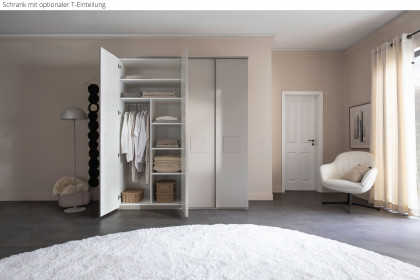 Multiline von SCHÖNER WOHNEN - 4-türiger Schrank Lack seidengrau