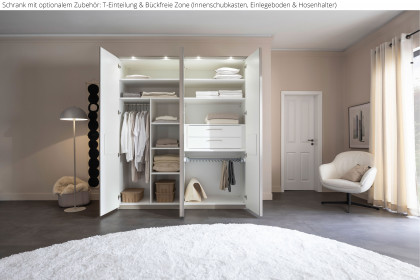 Multiline von SCHÖNER WOHNEN - 4-türiger Schrank Lack seidengrau