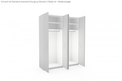 Multiline von SCHÖNER WOHNEN - 4-türiger Schrank Lack seidengrau