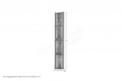 Torido von Hartmann - Metallregal hängend Kerneiche Umato
