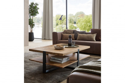 Steel living von Thielemeyer - Couchtisch 720033 Wildeiche gebürstet